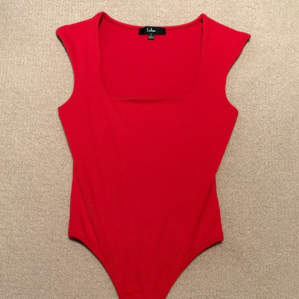 Lulus Red Bodysuit Size M
